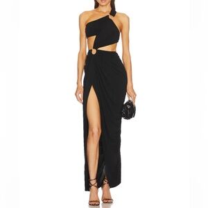 michael costello x REVOLVE Clementine Gown in Black Size Small